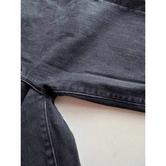 MOTHER The Looker Ankle Fray Blackbird Cropped Mid Rise Skinny Jeans, Size 27 - Picture 7 of 16